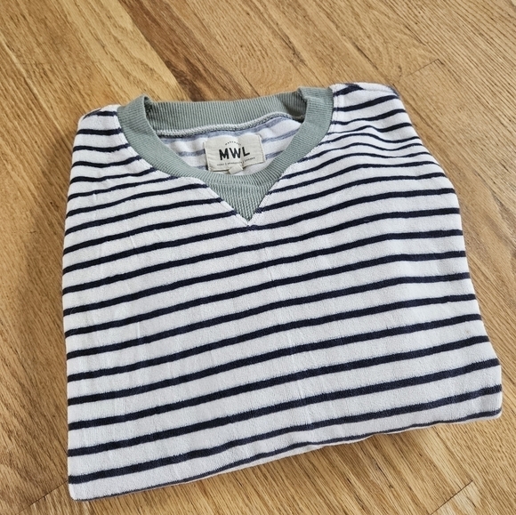 Madewell MWL Velour Crewneck Sweatshirt - Picture 2 of 7